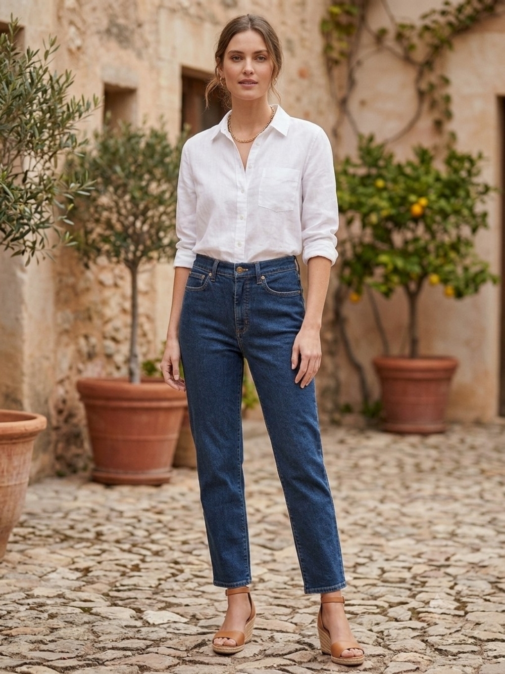 J.Crew Stovepipe Jeans Dark Wash Straight Leg Size 27